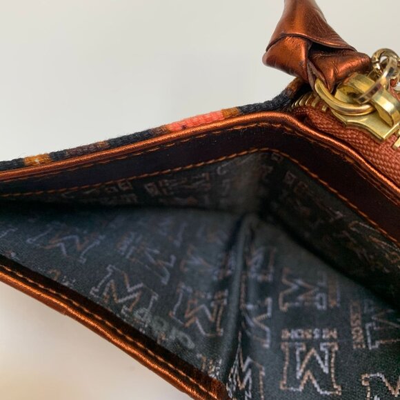 BNWT Missoni Fabric and Leather Compact Wallet - Picture 3 of 8